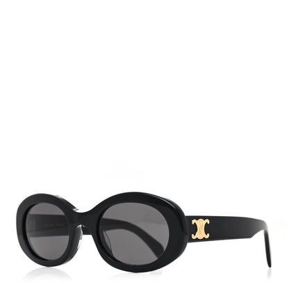 Celine Acetate Triomphe 01 Sunglasses CL 40194U Black 1 of 7
