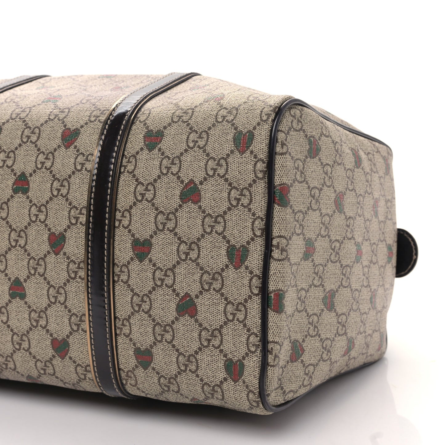 GG Plus Monogram Hearts Medium Joy Boston Dark Brown