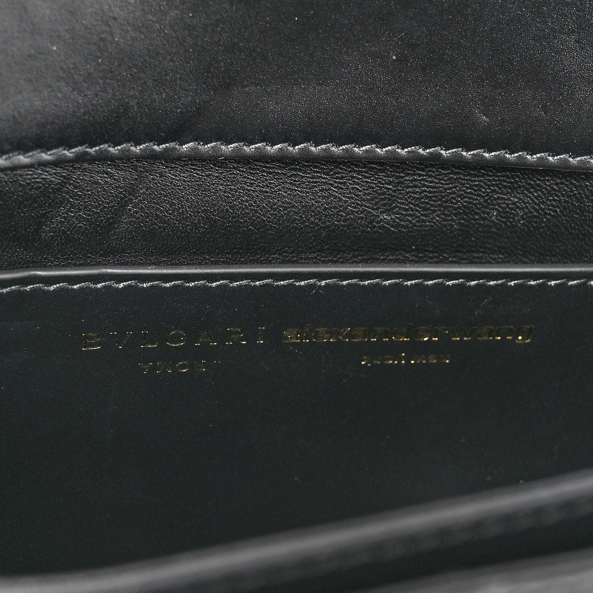 X ALEXANDER WANG Calfskin Serpenti Forever Belt Bag Black