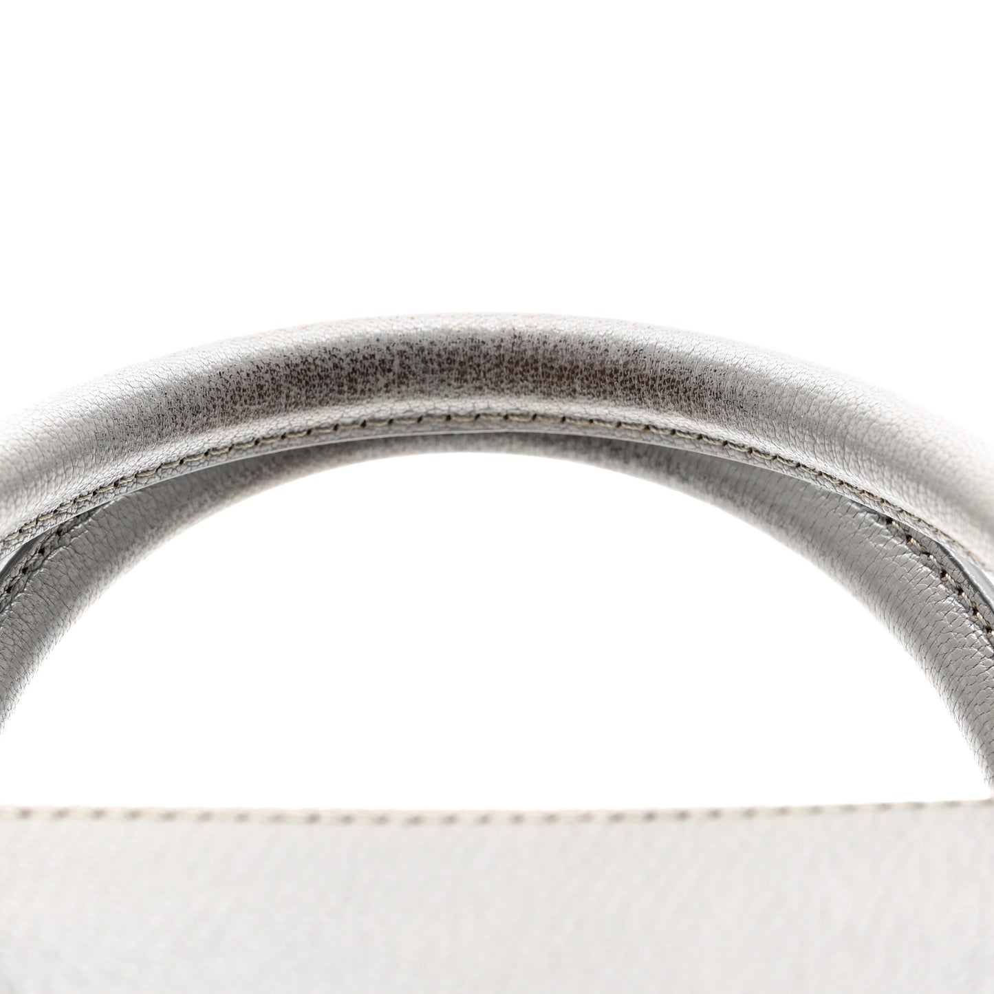 Sugar Goatskin Small Antigona Pearl Grey