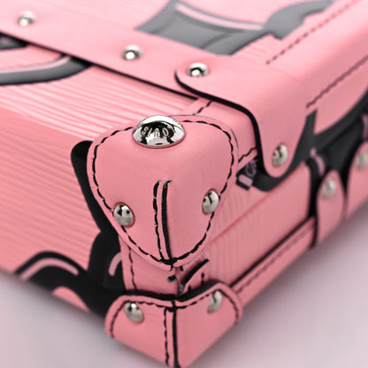 Louis Vuitton Epi Chain Flower Petite Malle Pink 10 of 13