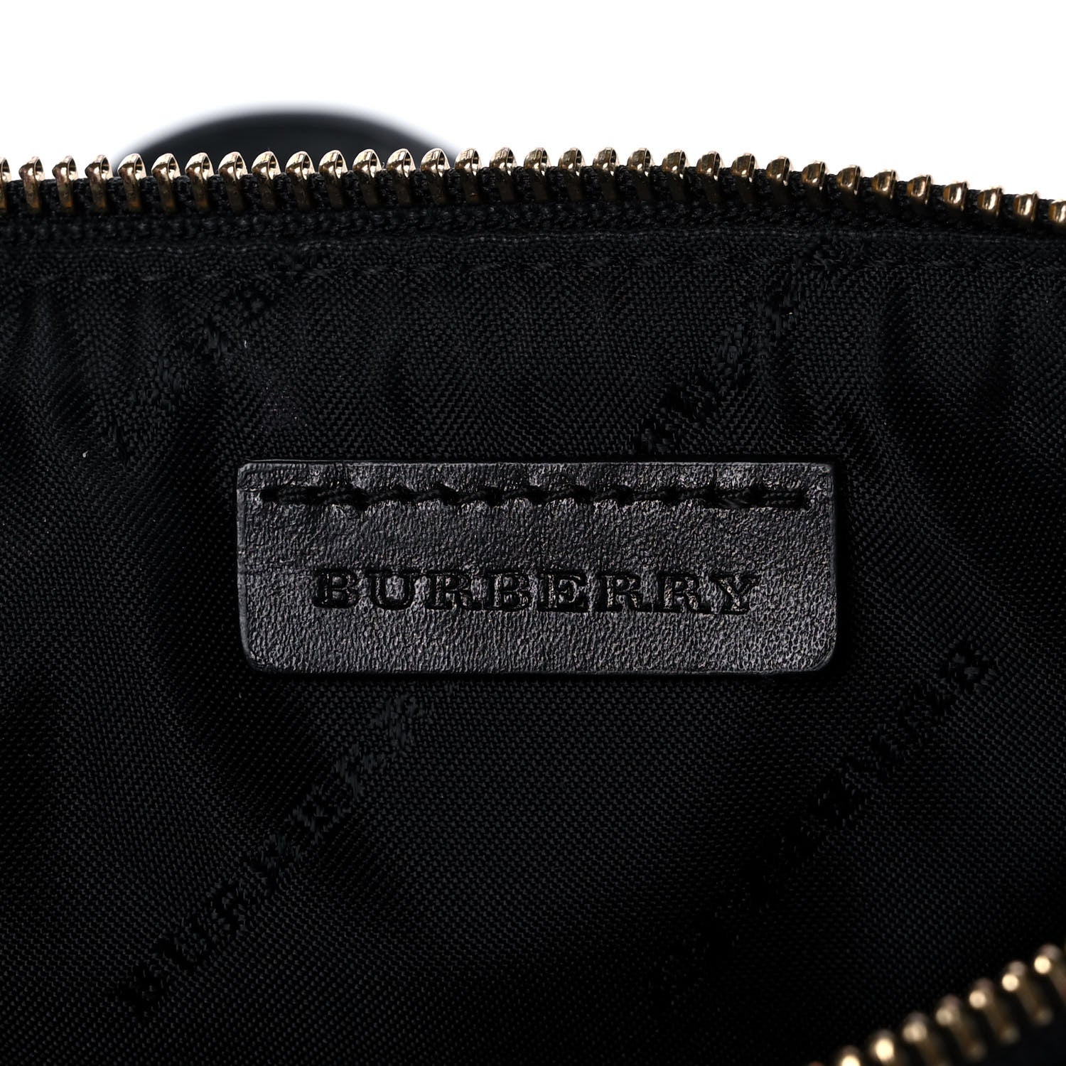 Burberry Haymarket Check Small Peyton Crossbody Clutch Bag Black 6 of 11