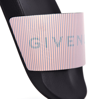 Givenchy Metallic Calfskin Logo Womens Pool Slide Sandals 37 Light Pink 11 of 12