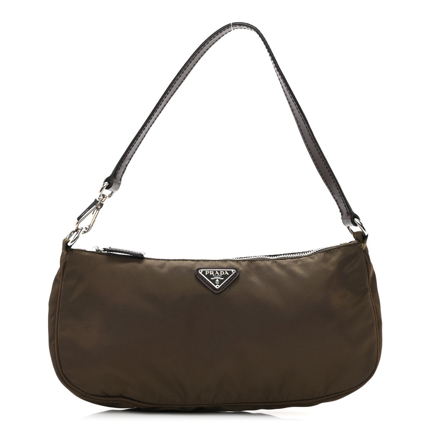 Tessuto Nylon Shoulder Bag Brown