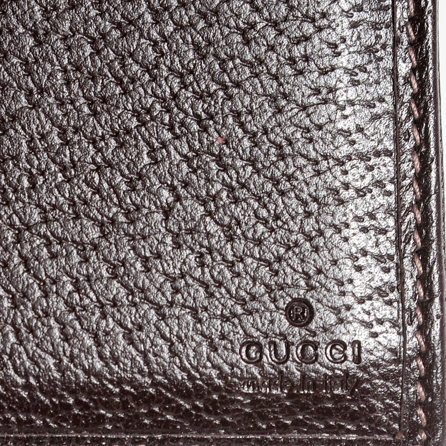 Gucci Monogram Abbey Continental Wallet Dark Brown 6 of 7