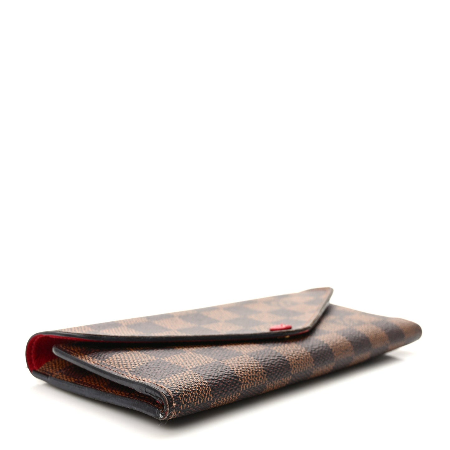 Damier Ebene Josephine Wallet Red
