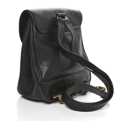 Chanel Caviar CC Backpack Black 2 of 10