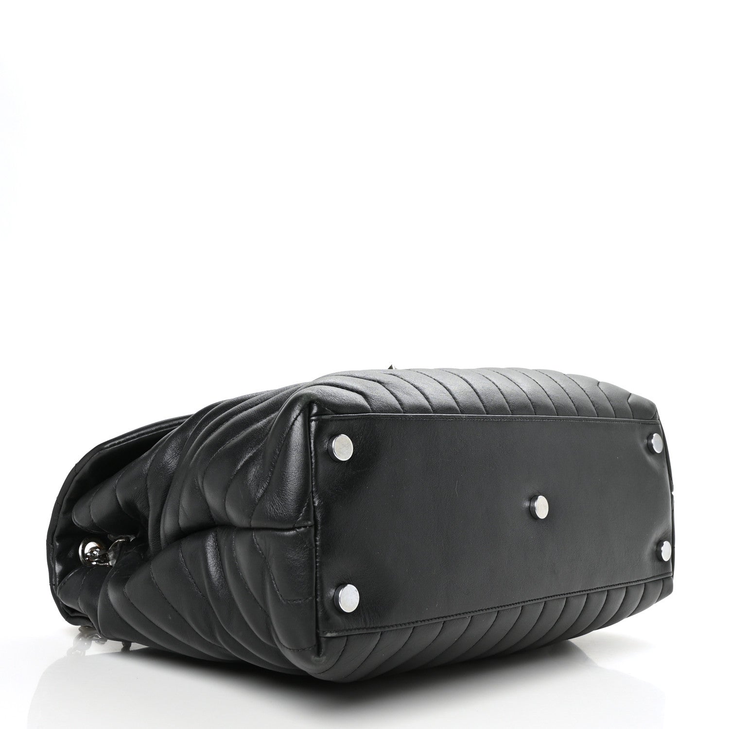 Saint Laurent Calfskin Y Quilted Monogram Large Loulou Chain Satchel Black 4 of 12