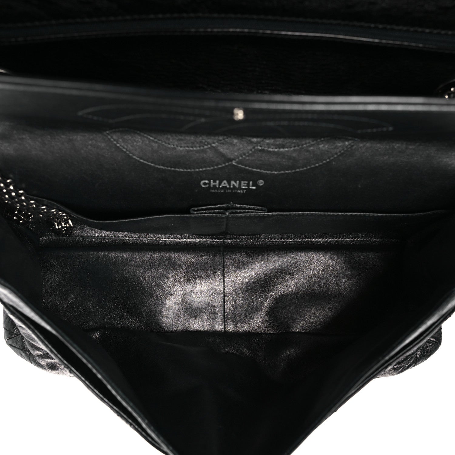 Chanel Aged Calfskin Quilted 2.55 Reissue 228 Flap Black 5 of 9