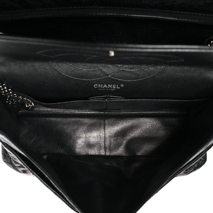 Chanel Aged Calfskin Quilted 2.55 Reissue 228 Flap Black 5 of 9
