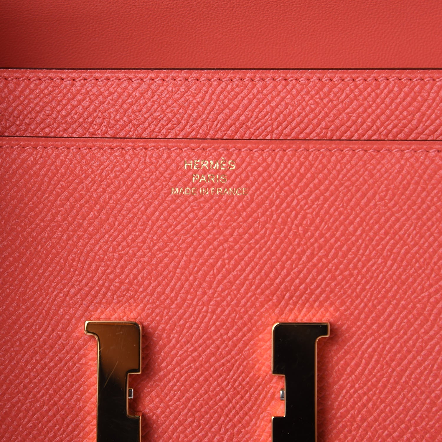Hermes Epsom Constance Long Wallet Rose Jaipur 6 of 9