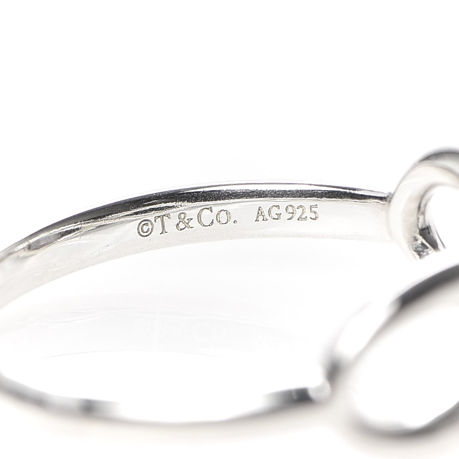 Tiffany Sterling Silver Infinity Ring 54 7 5 of 5