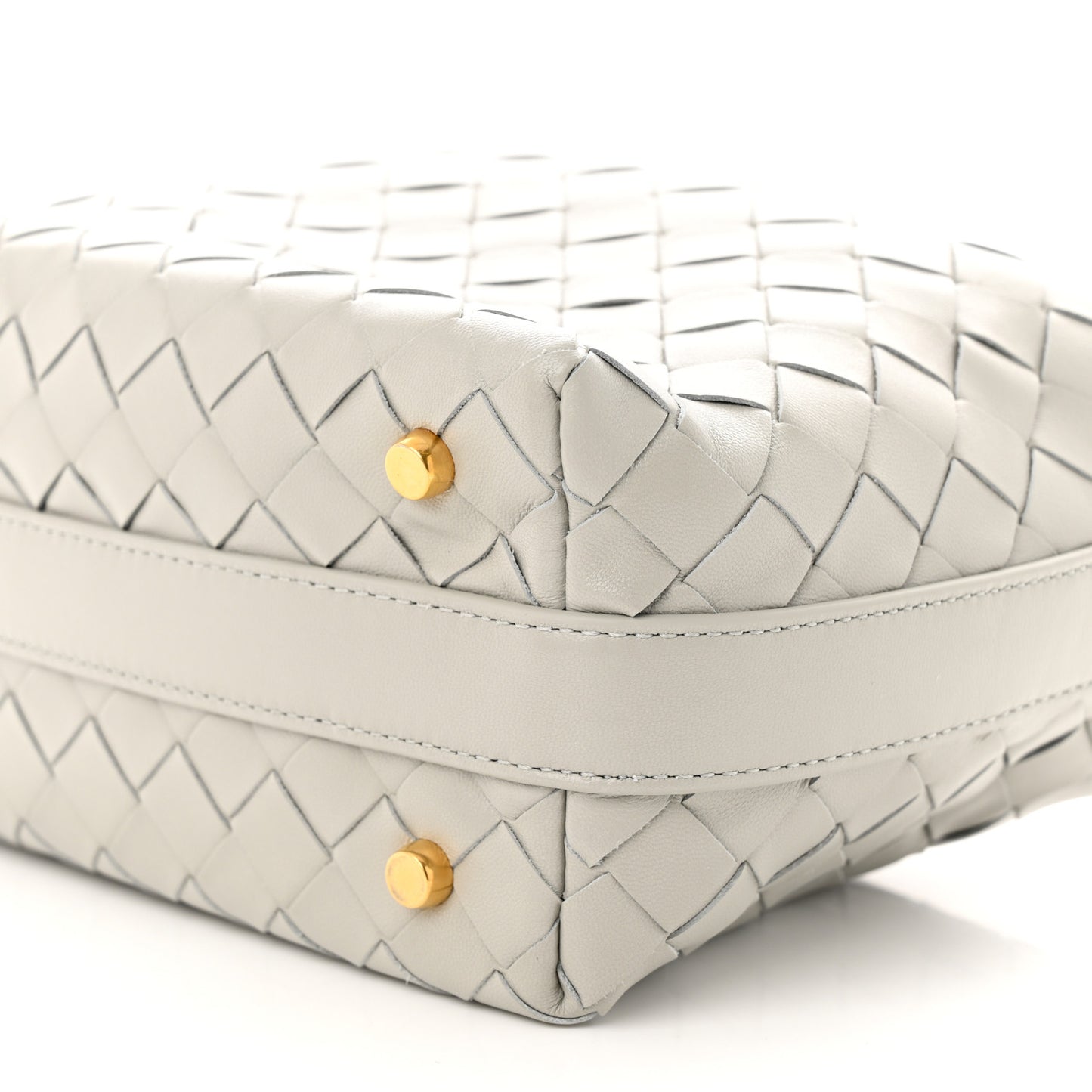 Calfskin Nappa Intrecciato Mini Wallace Agate Grey