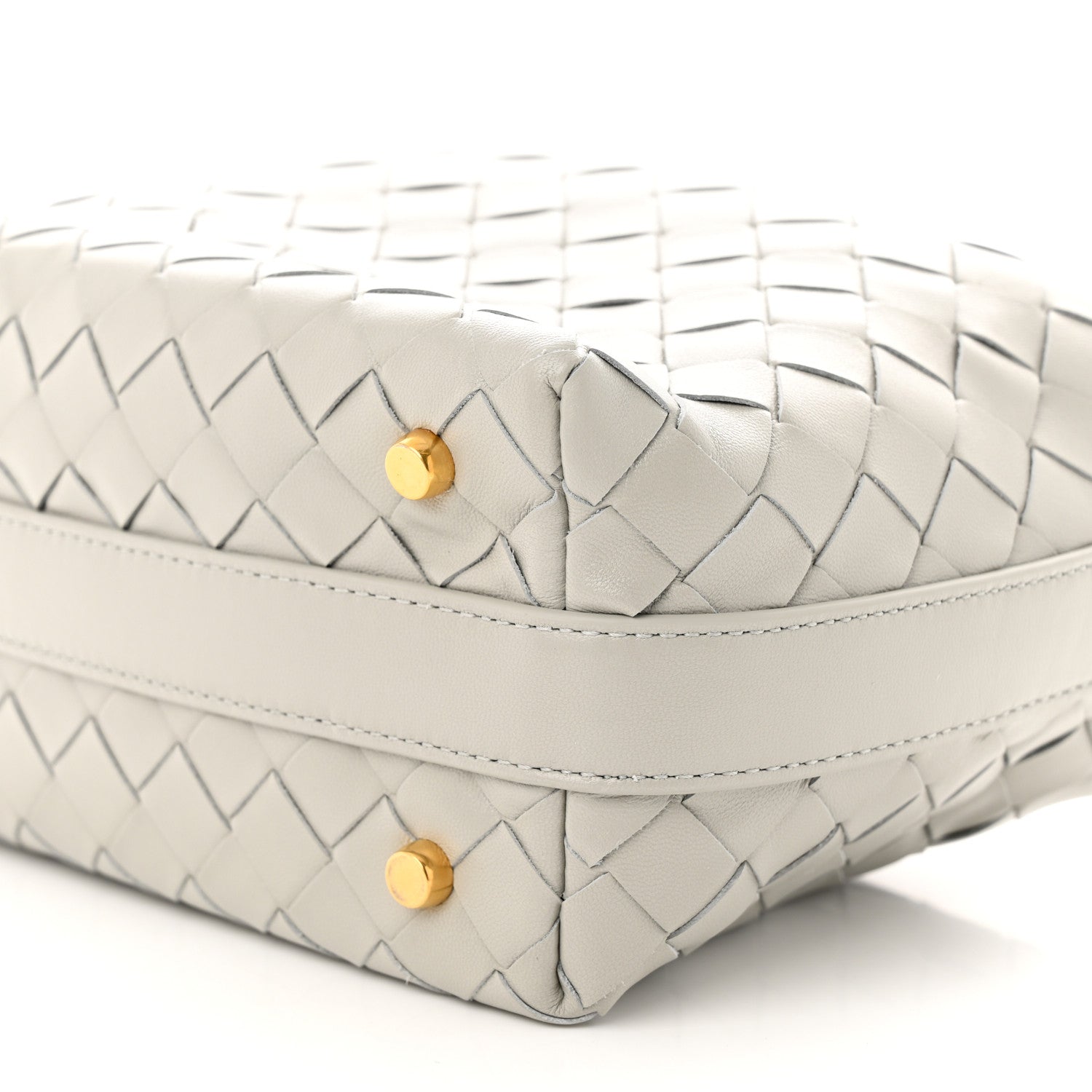 Bottega Veneta Calfskin Nappa Intrecciato Mini Wallace Agate Grey 10 of 10