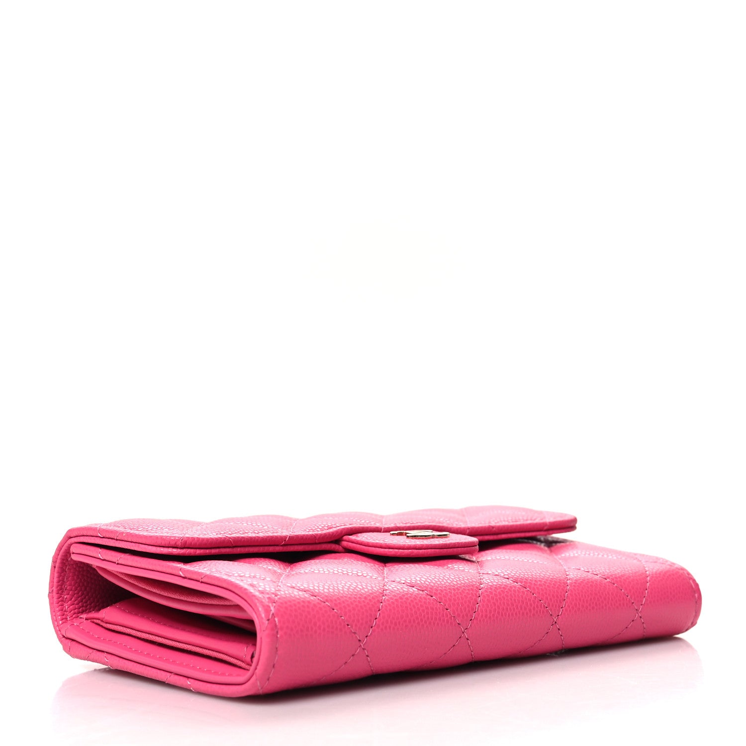 Chanel Caviar Quilted Medium Flap Wallet Pink 4 of 10