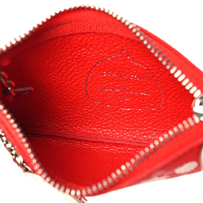 Louis Vuitton LV X YK Empreinte Infinity Dots Key Pouch Red White 5 of 9