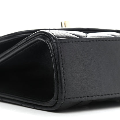 Chanel Lambskin Quilted Mini Trendy CC Chain Wallet Black 9 of 13