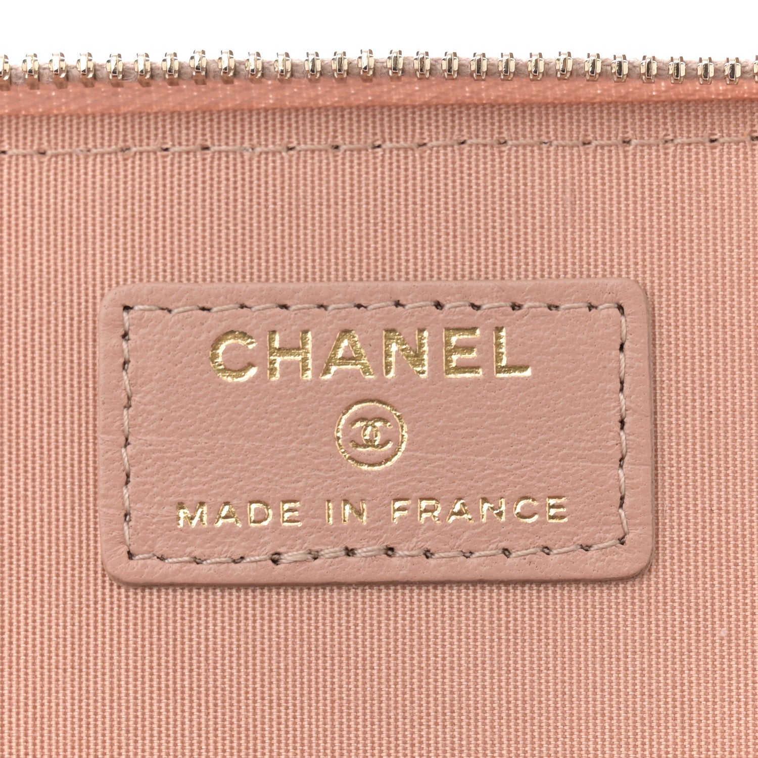 Chanel Lambskin Quilted Small Top Handle Vanity Case With Chain Beige 6 of 11