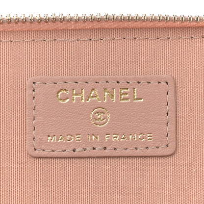 Chanel Lambskin Quilted Small Top Handle Vanity Case With Chain Beige 6 of 11