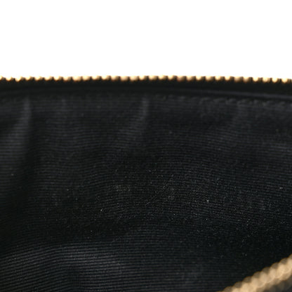 Saint Laurent Grain De Poudre Chevron Monogram Bill Pouch Black 8 of 11