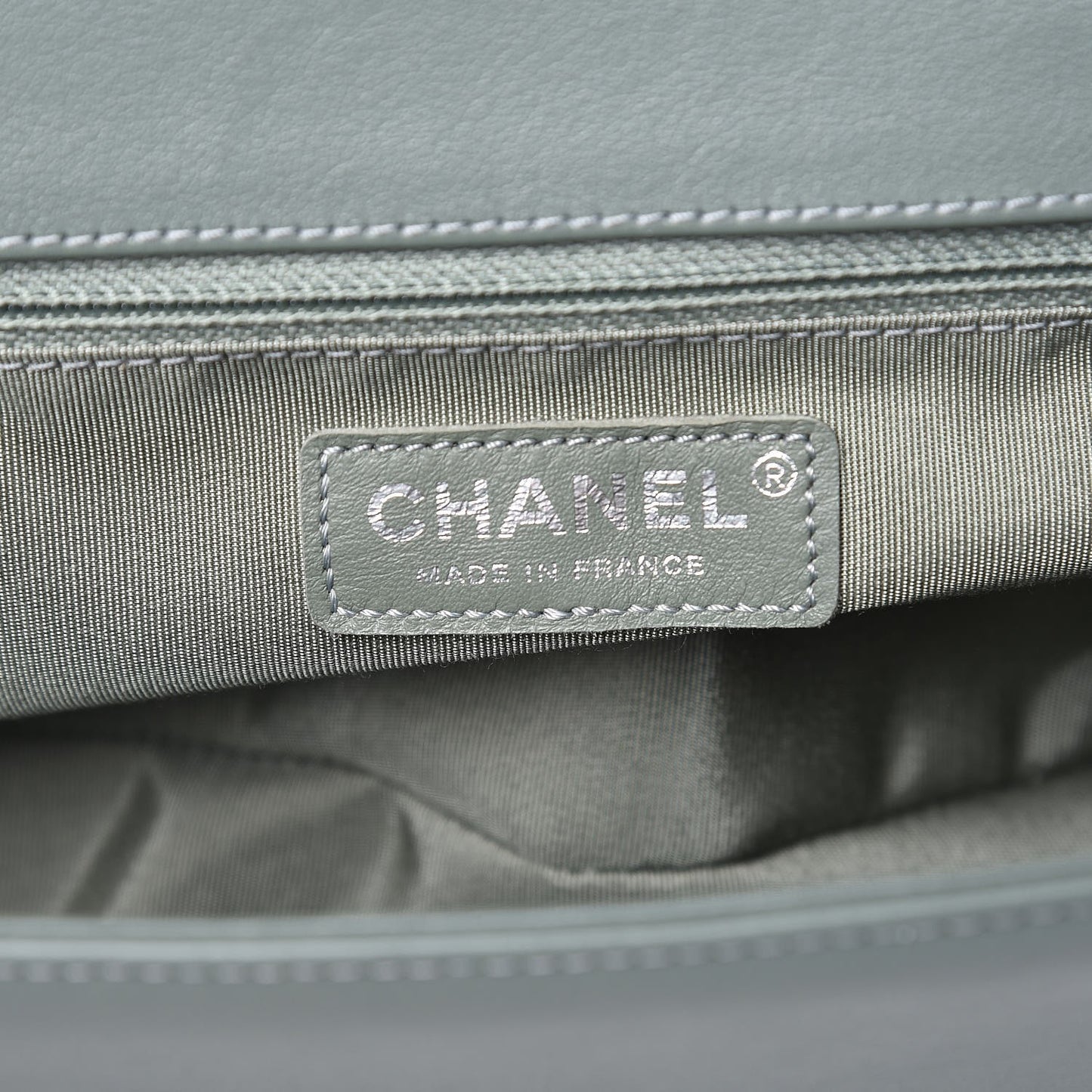 Lambskin Quilted New Medium Boy Flap Light Green