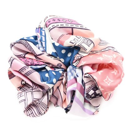 Louis Vuitton Silk Monogram Be Mindful Trop Chou Scrunchie Blush Pink 1 of 3
