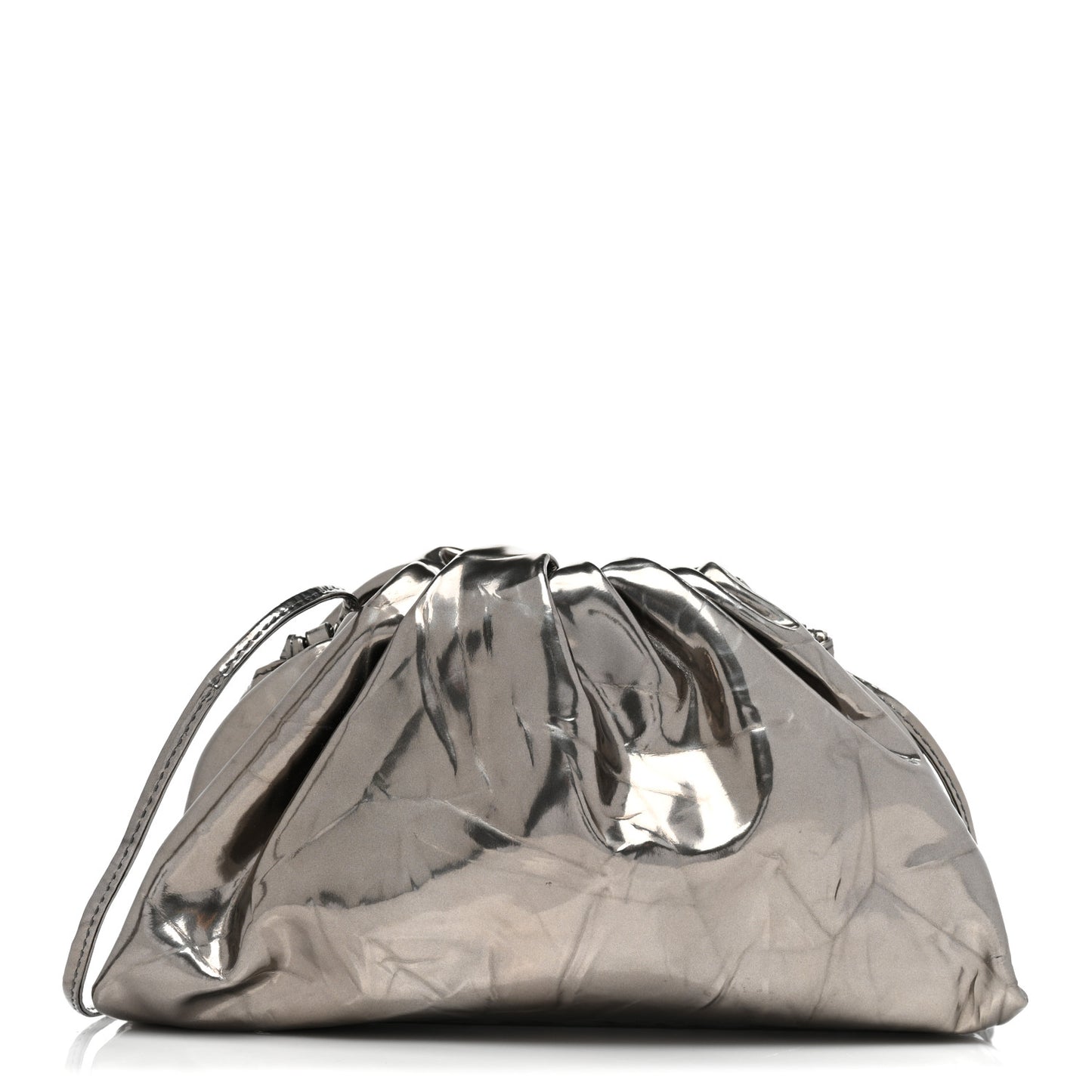 Metallic Crushed Calfskin The Mini Pouch Anchor
