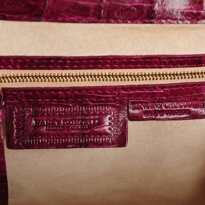 Nancy Gonzalez Crocodile Tote Purple 6 of 6