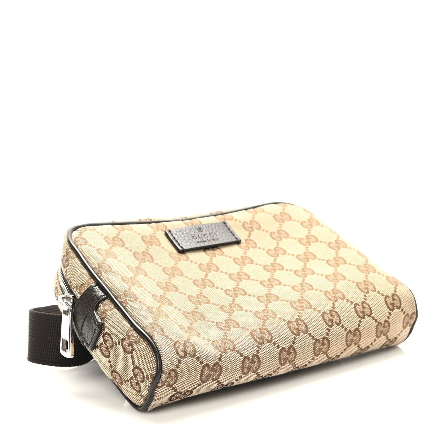 Monogram Dollar Calfskin Belt Bag Beige Ebony Testa di Moro Marrone Scuro