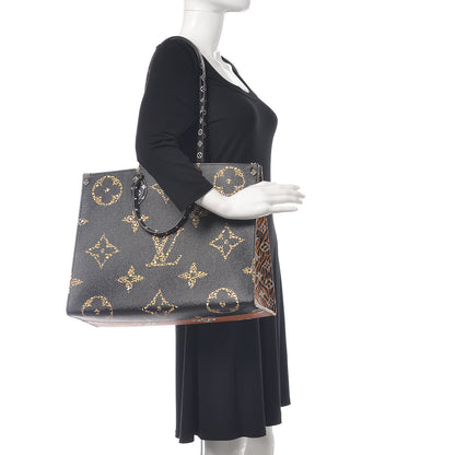 Louis Vuitton Monogram Giant Jungle Onthego GM Black 2 of 10