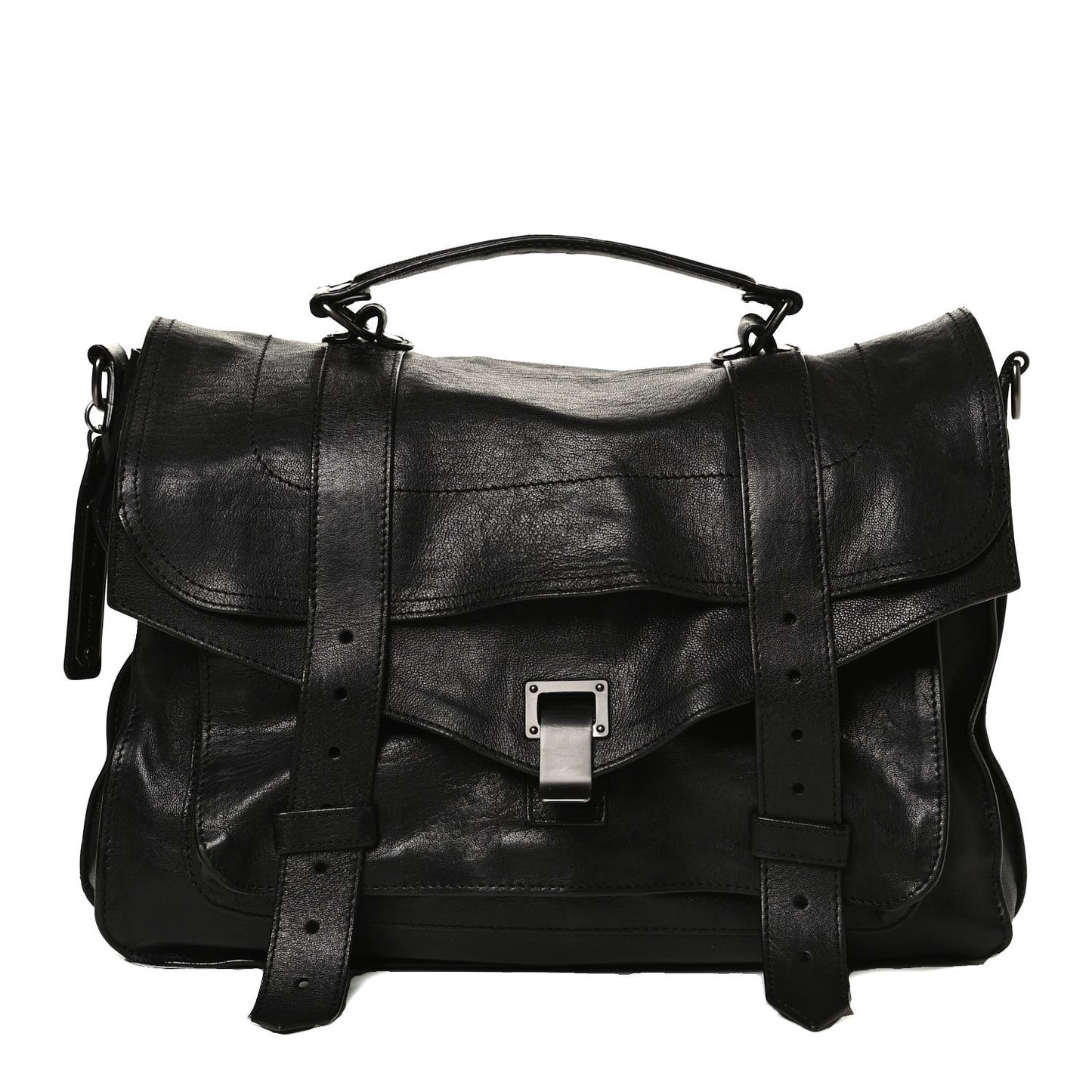 Lambskin PS1 Medium Satchel Black