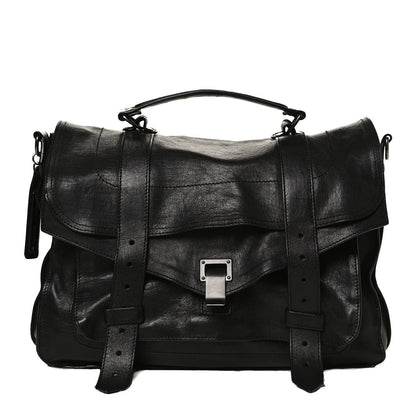 Proenza Schouler Lambskin PS1 Medium Satchel Black 1 of 13