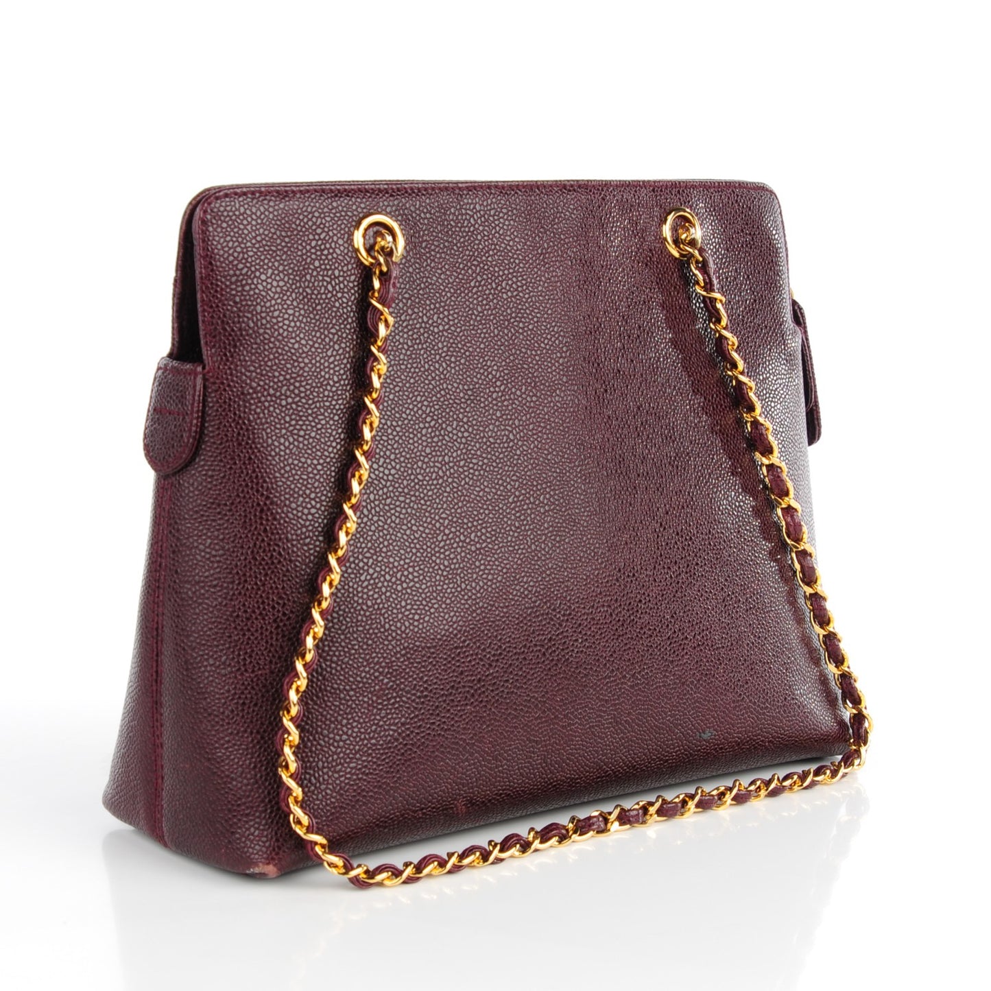 Caviar Shoulder Bag Bordeaux