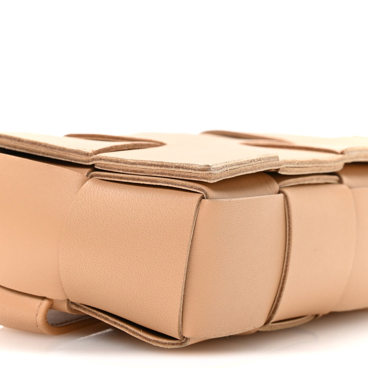 Nappa Maxi Intreccio The Belt Cassette Bag Almond
