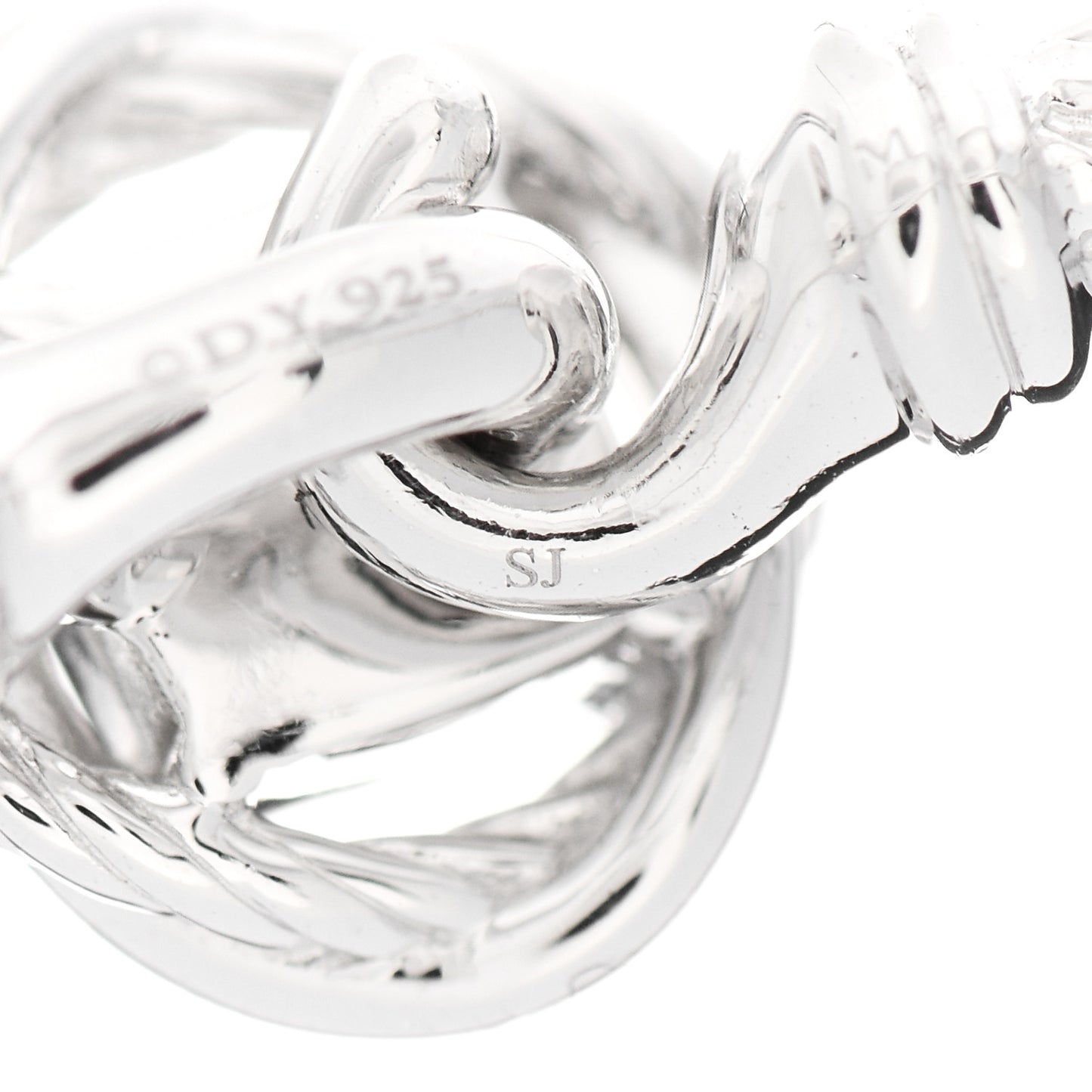 Sterling Silver Diamond 3mm Infinity Bracelet