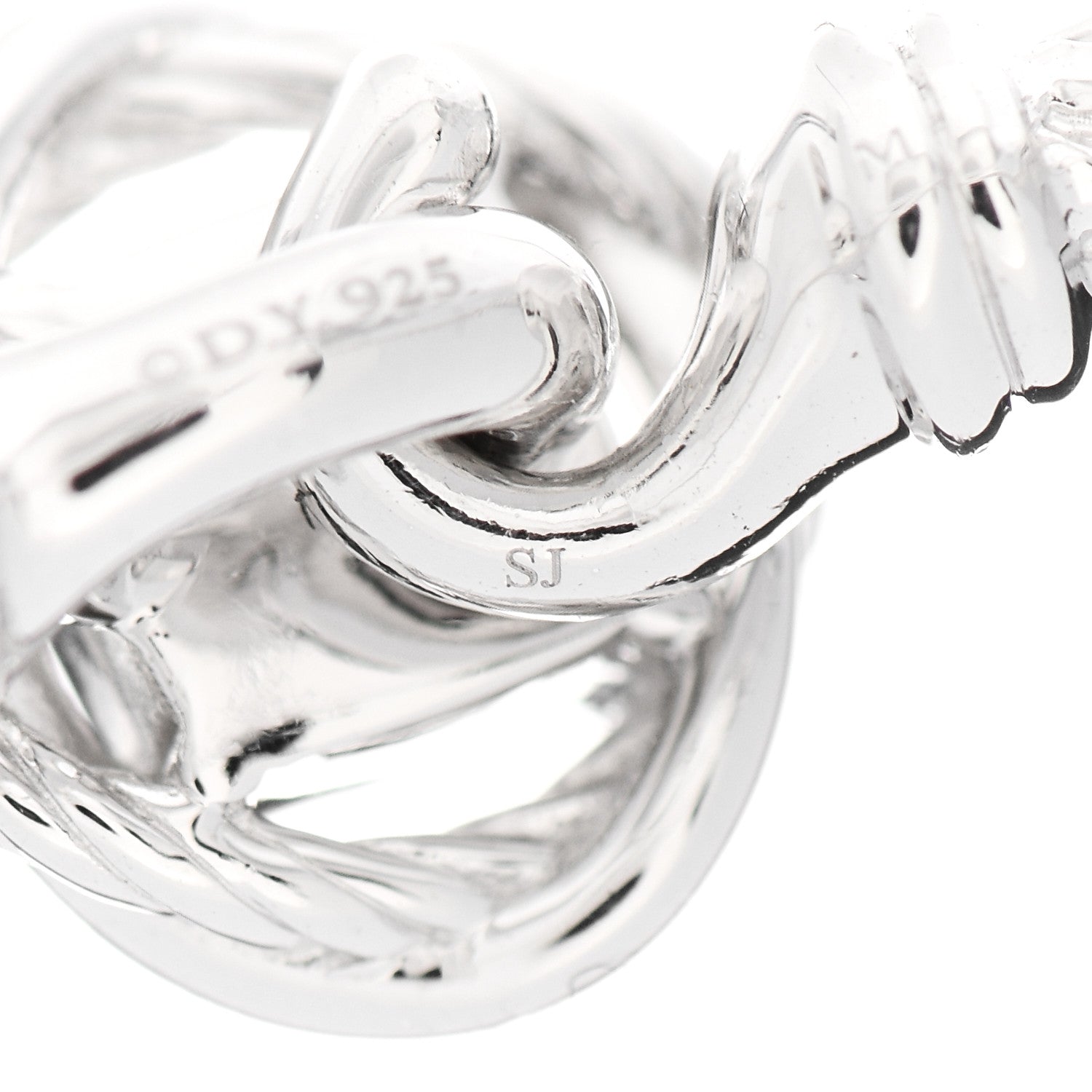 David Yurman Sterling Silver Diamond 3mm Infinity Bracelet 4 of 4