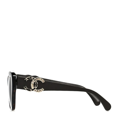 Chanel Acetate Lambskin CC Sunglasses 5457-Q-B Tortoise 3 of 6