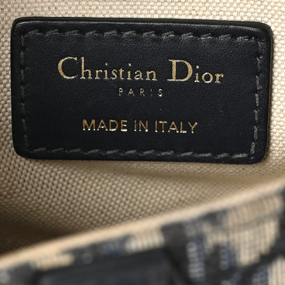 Christian Dior Oblique Mini Saddle Bag Blue 5 of 11