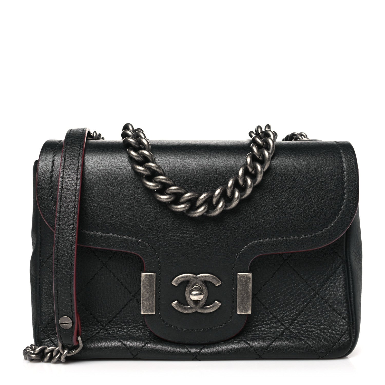 Chanel Grained Calfskin Archi Chic Flap Black 1 of 10
