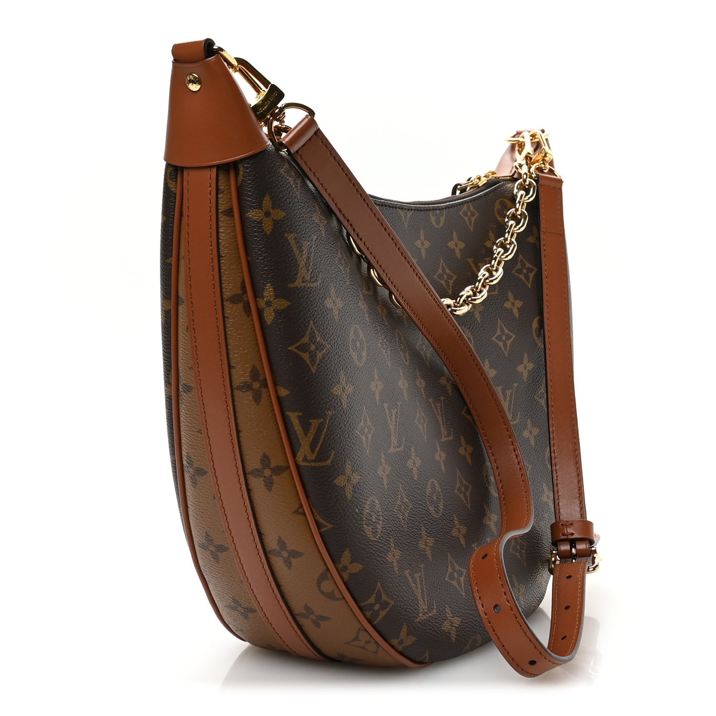 Reverse Monogram Loop Hobo