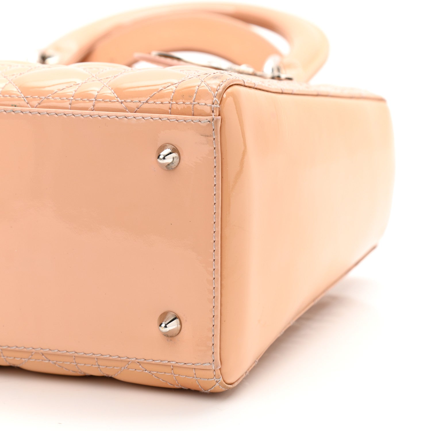 Christian Dior Patent Cannage Medium Lady Dior Light Pink 9 of 18