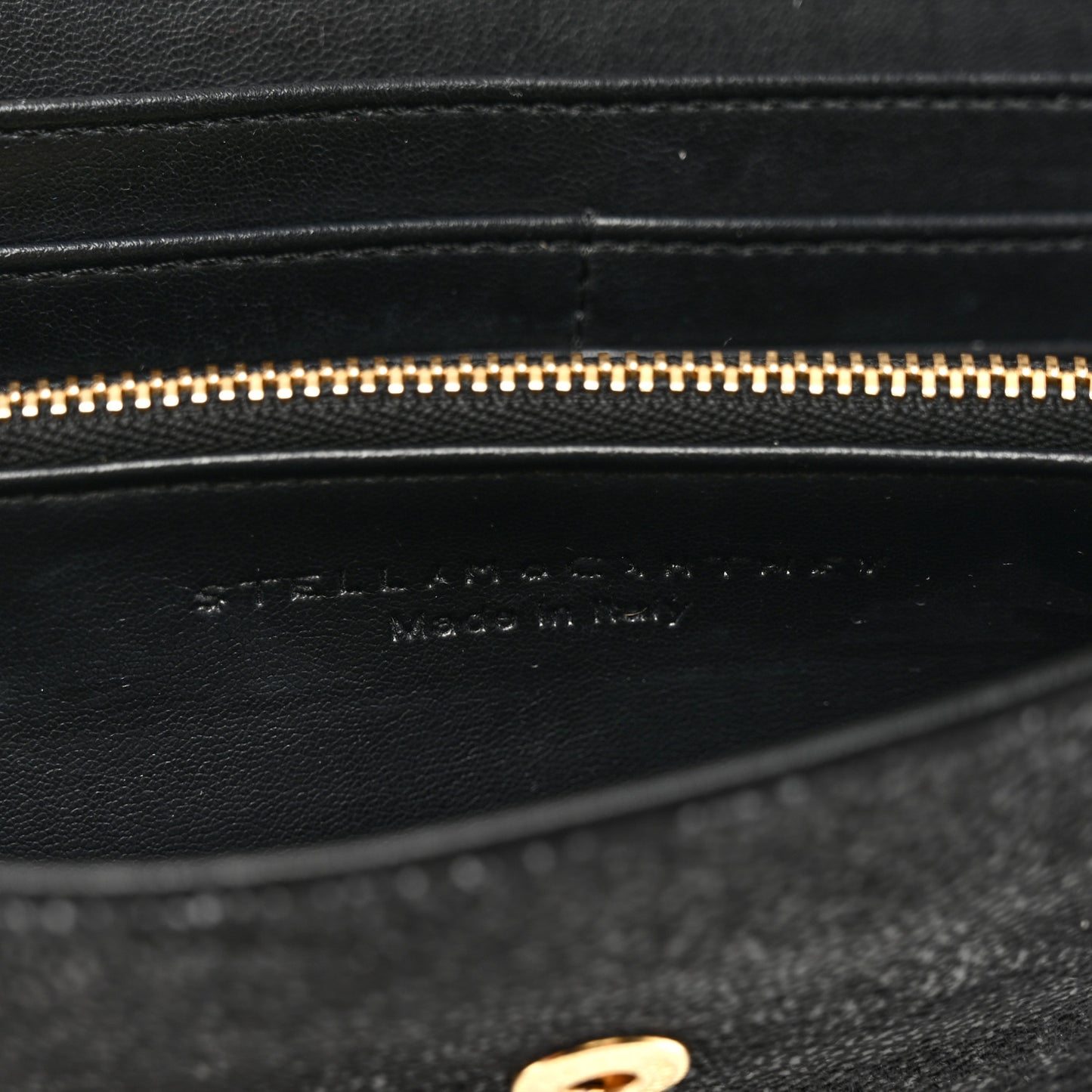 Shaggy Deer Falabella Flap Wallet Black