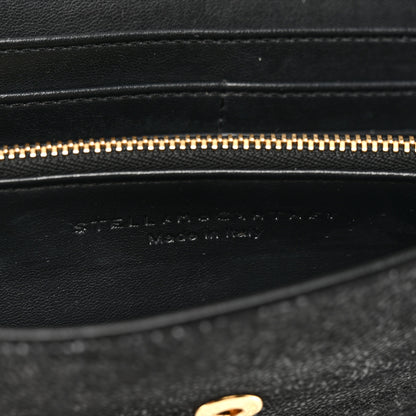Stella McCartney Shaggy Deer Falabella Flap Wallet Black 6 of 6