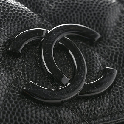 Chanel Caviar Quilted My Everything Belt Flap Card Holder Black 9 of 9