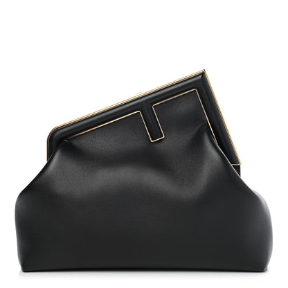 Fendi Shiny Nappa Medium Fendi First Black 1 of 9