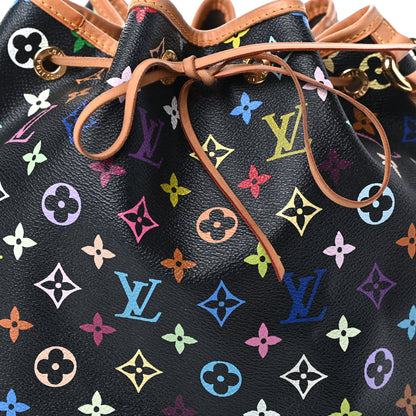 Louis Vuitton Monogram Multicolor Petit Noe Black 8 of 10