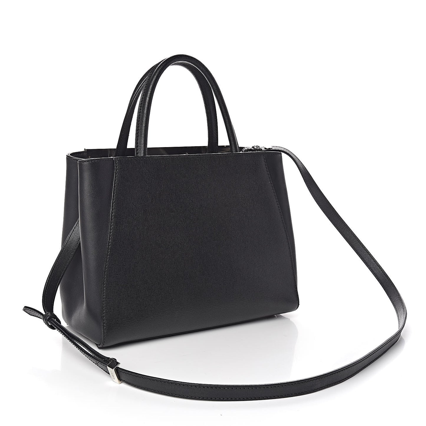 Saffiano Monster Colorblock Petite 2Jours Tote Black