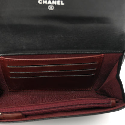 Chanel Lambskin Quilted Flap Card Holder Wallet Black 5 of 11