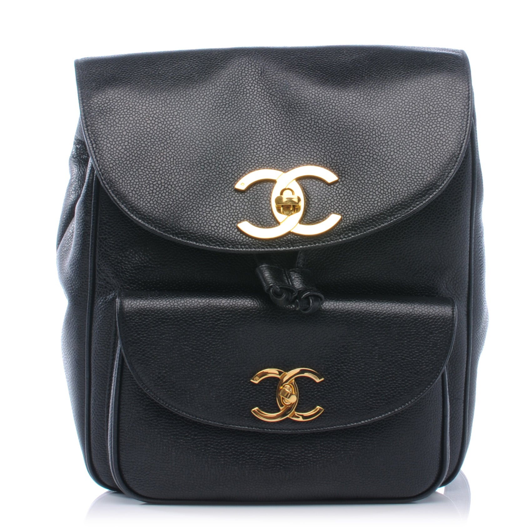Chanel Caviar Drawstring Backpack Black 1 of 8