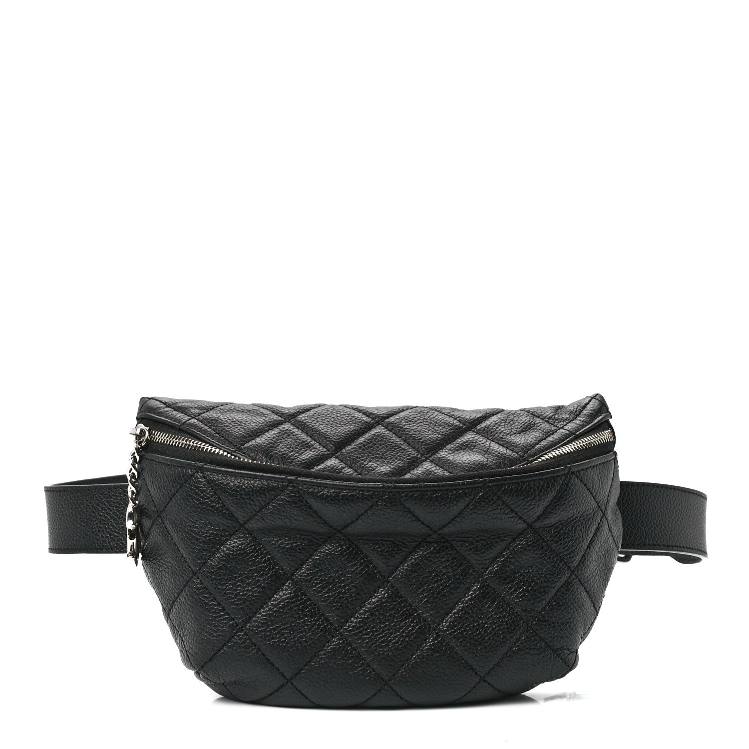 Chanel Grained Calfskin Quilted Waist Belt Bag Black 1 of 11